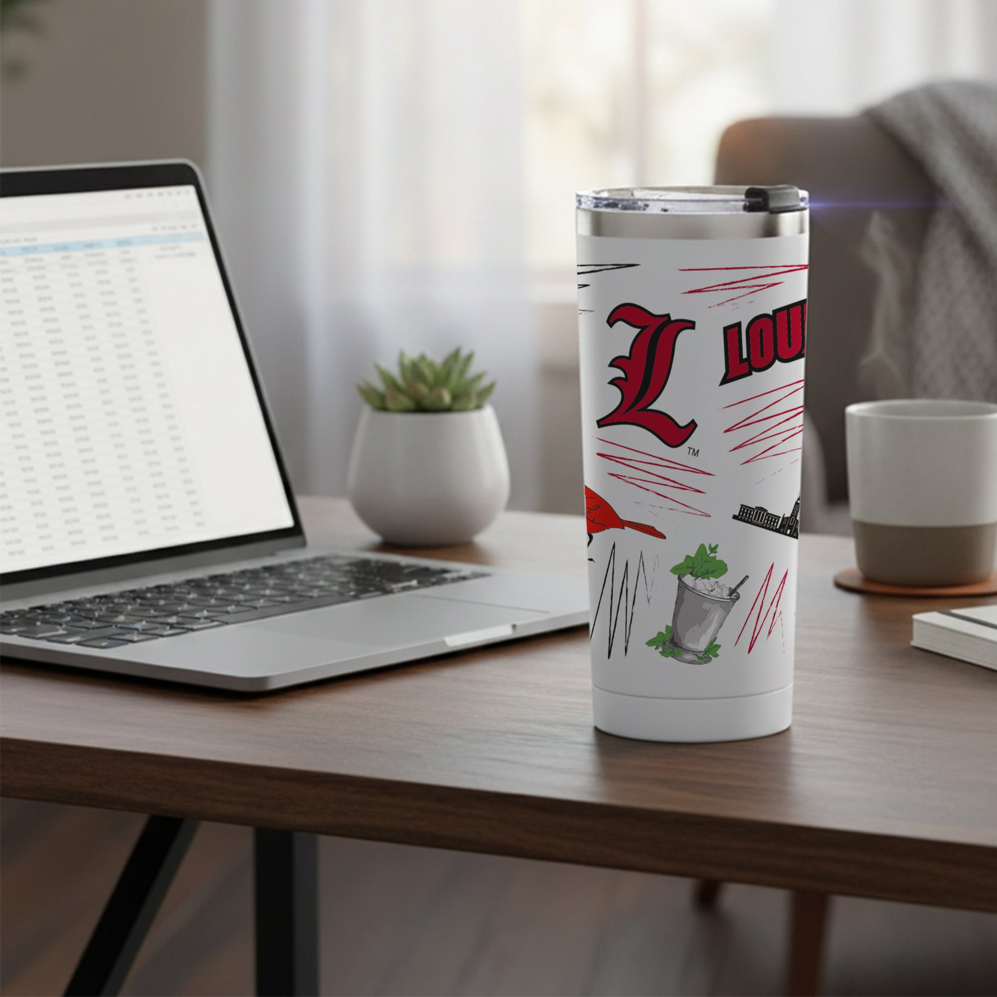 Louisville Cardinals 24oz Local Stainless Steel Tumbler