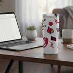 24oz Louisville Cardinals Basketball Sketch Tumbler