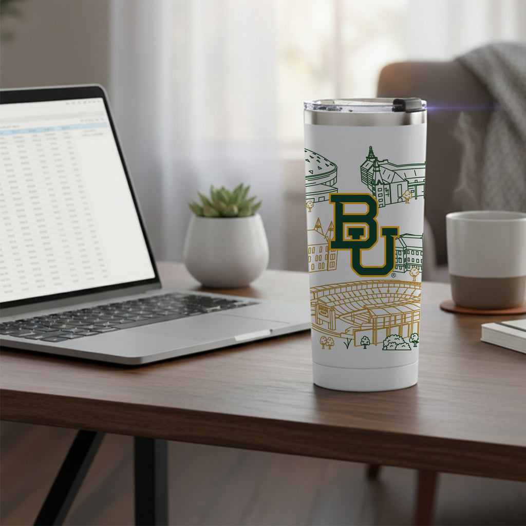 Baylor Bears 24oz Campus Line Art Tumbler