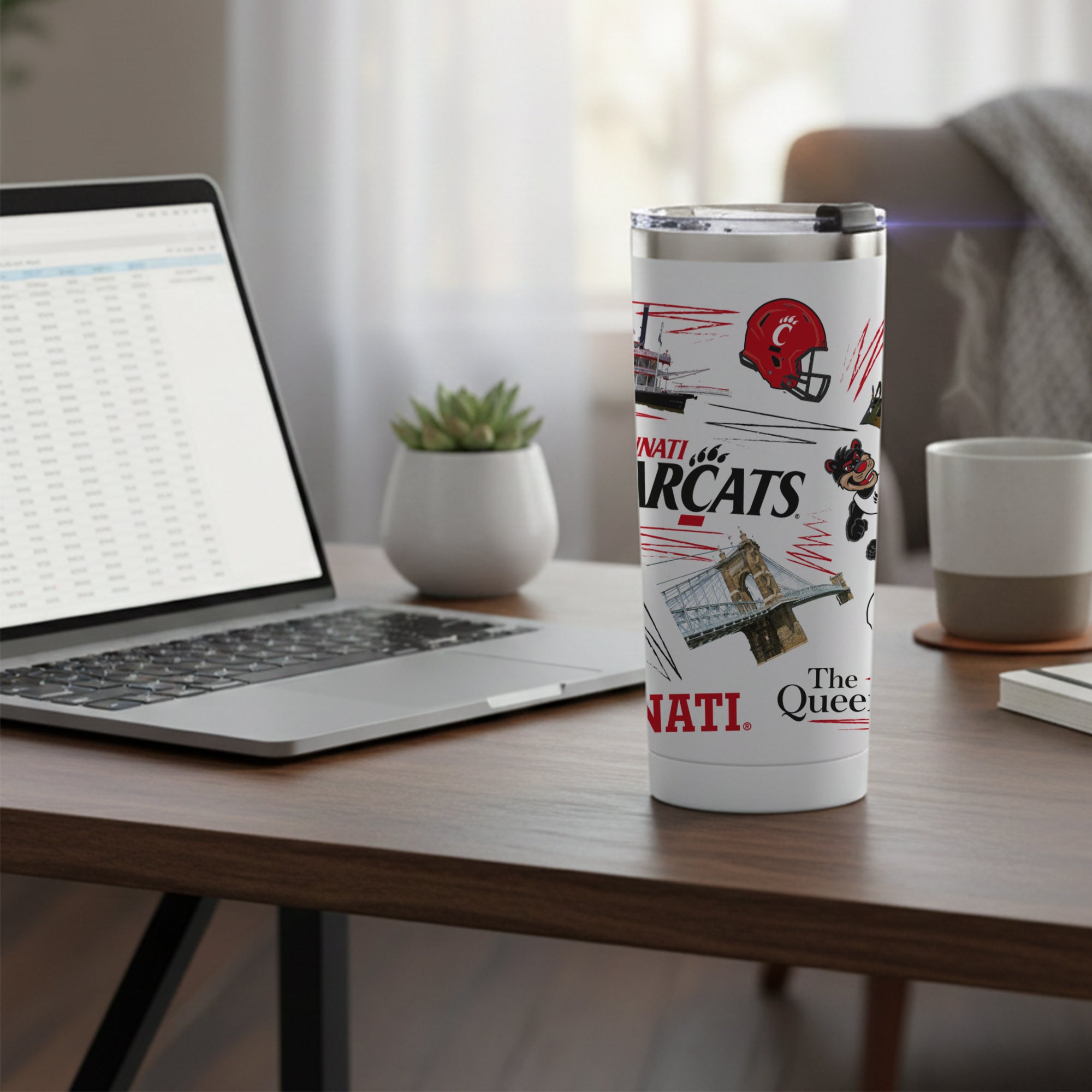 Cincinnati Bearcats 24oz Local Stainless Steel Tumbler