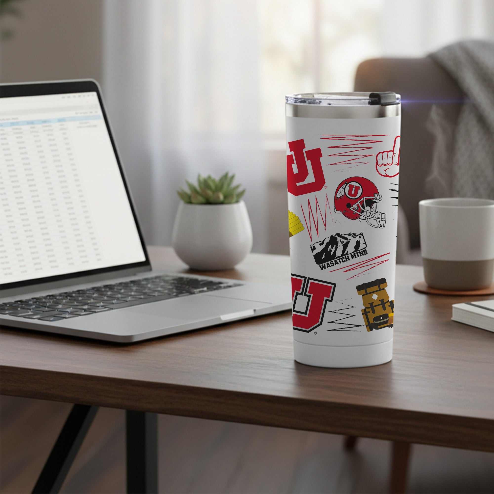 Utah Utes 24oz Local Stainless Steel Tumbler
