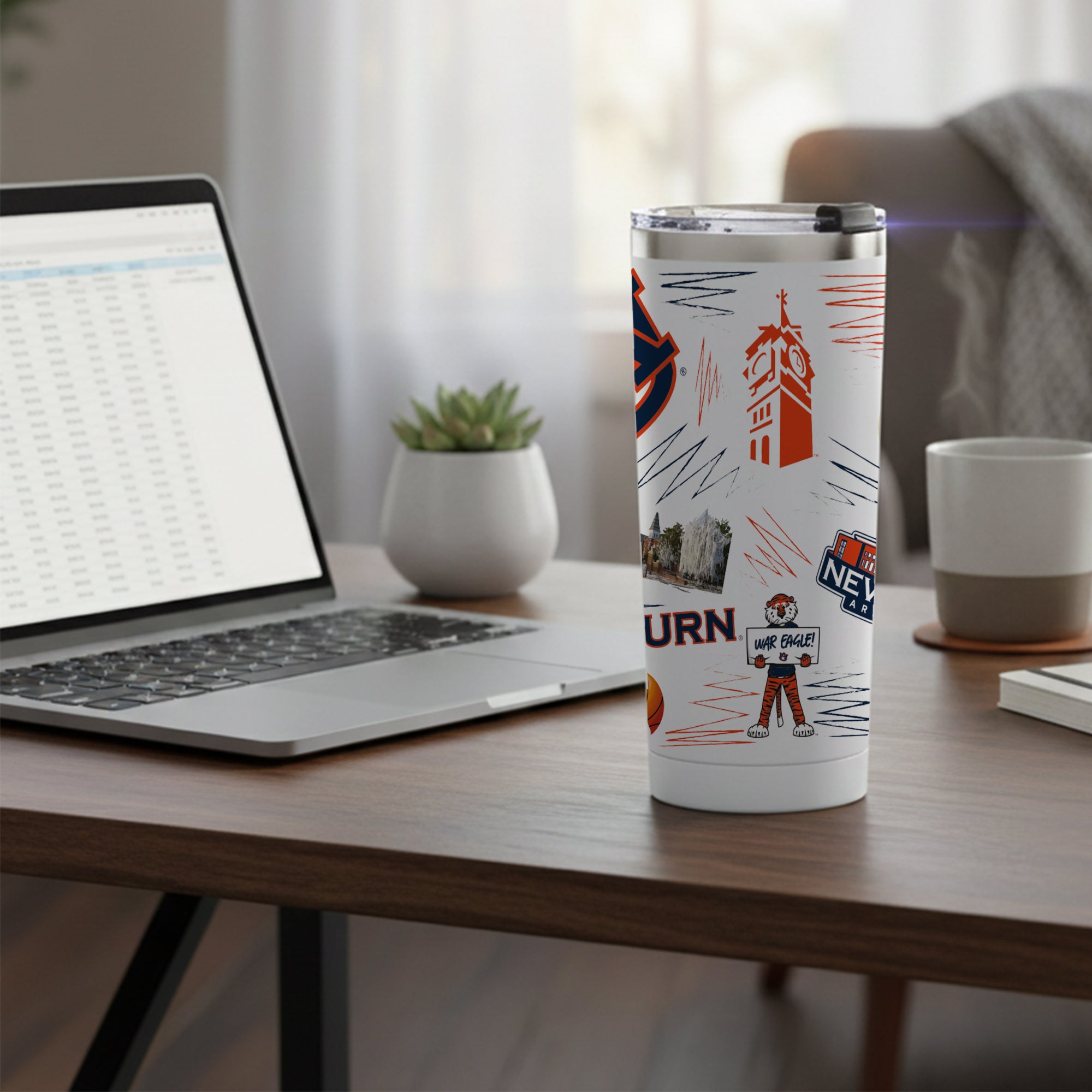 Auburn Tigers 24oz Local Stainless Steel Tumbler