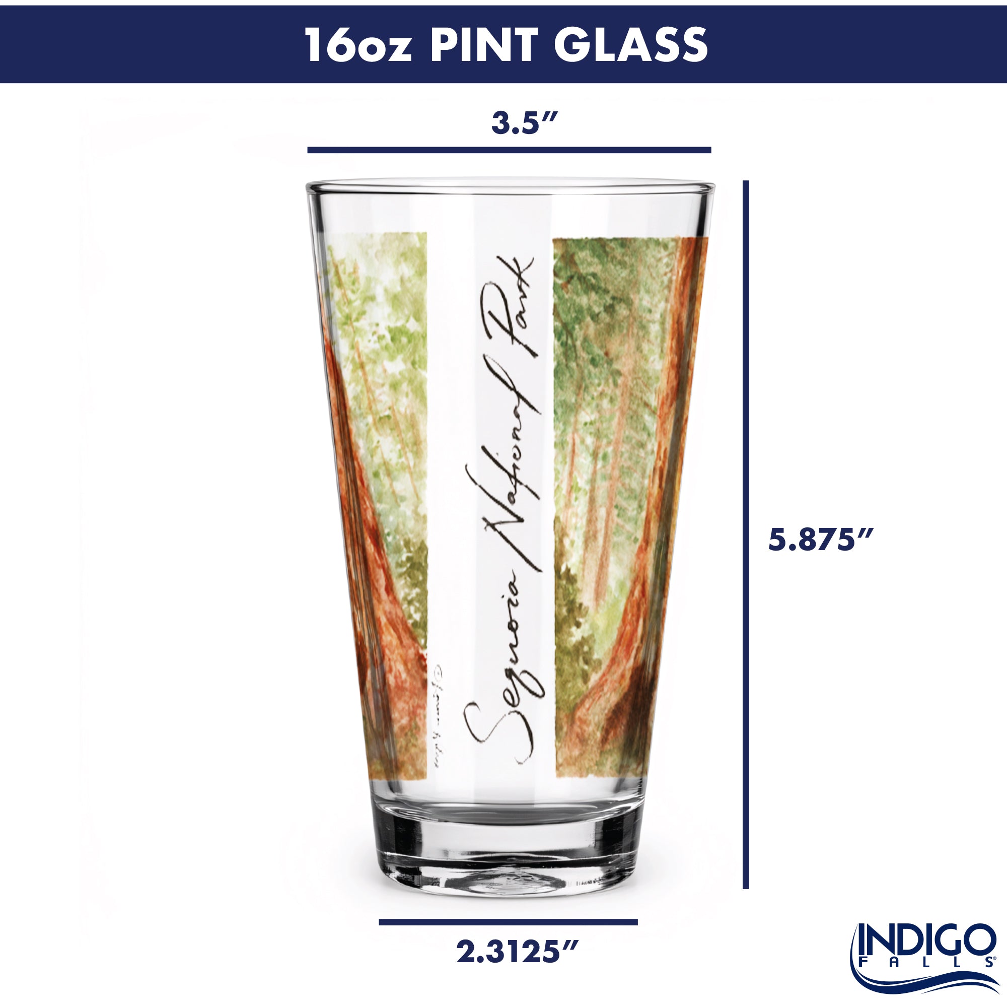 16oz Sequoia National Park 2-Pack Pint Set by Laura Wilcox