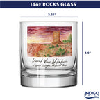 14oz Grand Canyon National Park 2-Pack Rock Glass Set by Laura Wilcox