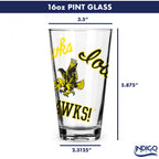 16oz Iowa Hawkeyes College Vault Medley Pint 2 Pack