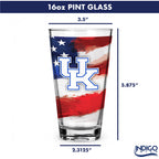 Set of 2 Kentucky Wildcats 16oz Americana Pints