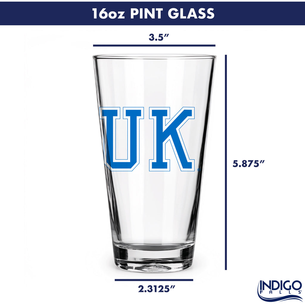 Set of 2 Kentucky Wildcats College Vault Sketch 16oz Pints