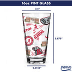 Set of 2 Alabama Crimson Tide Local 16oz Pints