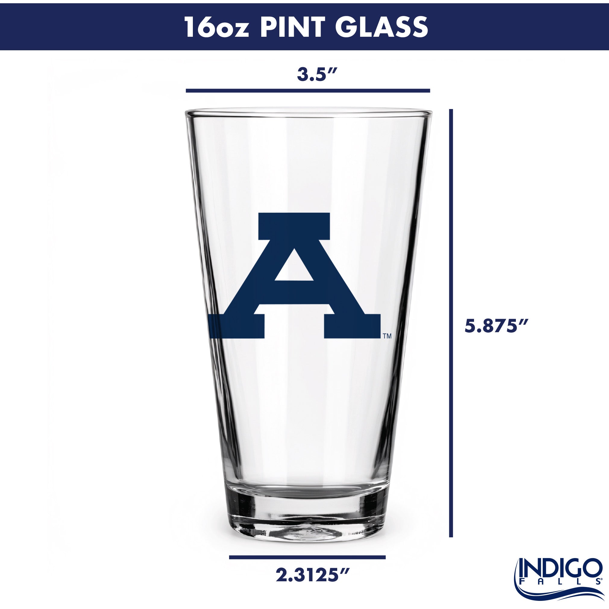 Set of 2 Auburn Tigers College Vault Sketch 16oz Pints