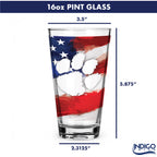 Set of 2 Clemson Tigers 16oz Americana Pints