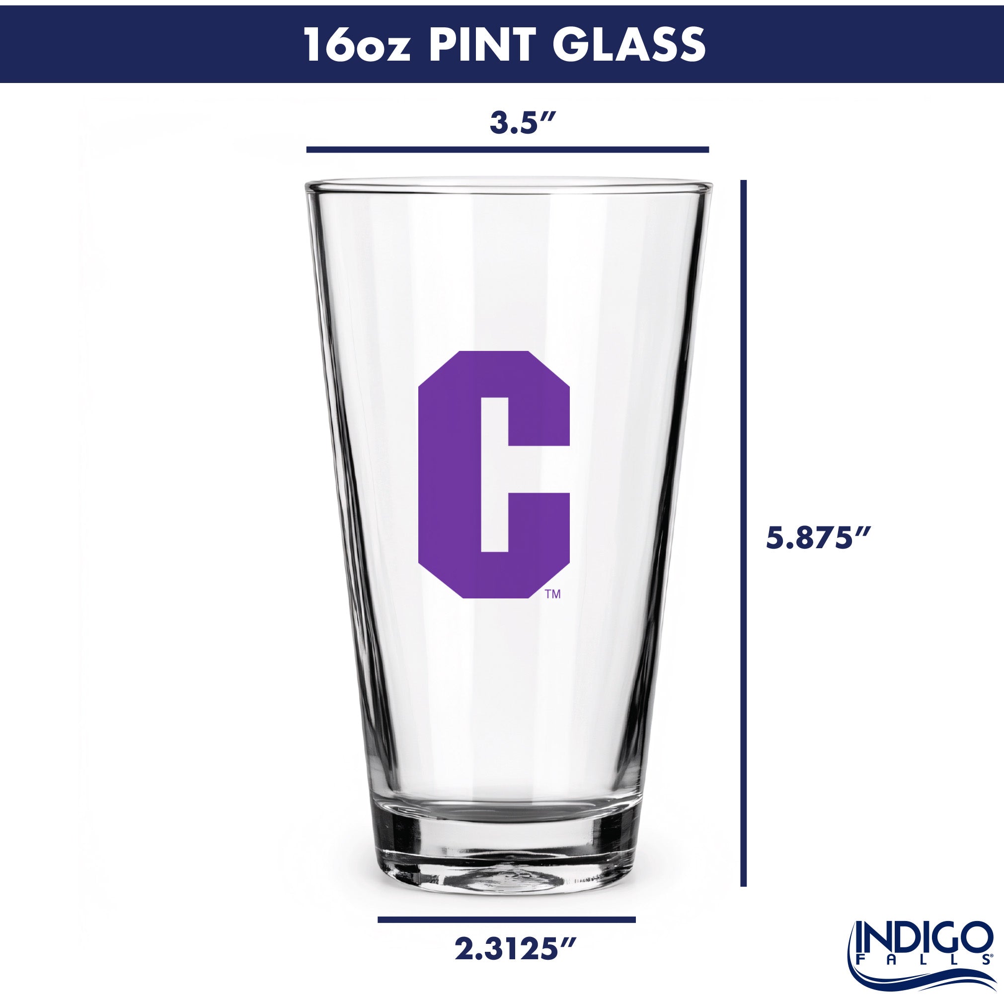 Set of 2 Clemson Tigers College Vault Sketch 16oz Pints