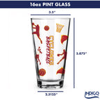 Set of 2 Iowa State Cyclones Basketball Sketch 16oz Pints
