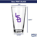 Set of 2 LSU Tigers College Vault Sketch 16oz Pints