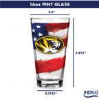 Set of 2 Missouri Tigers 16oz Americana Pints