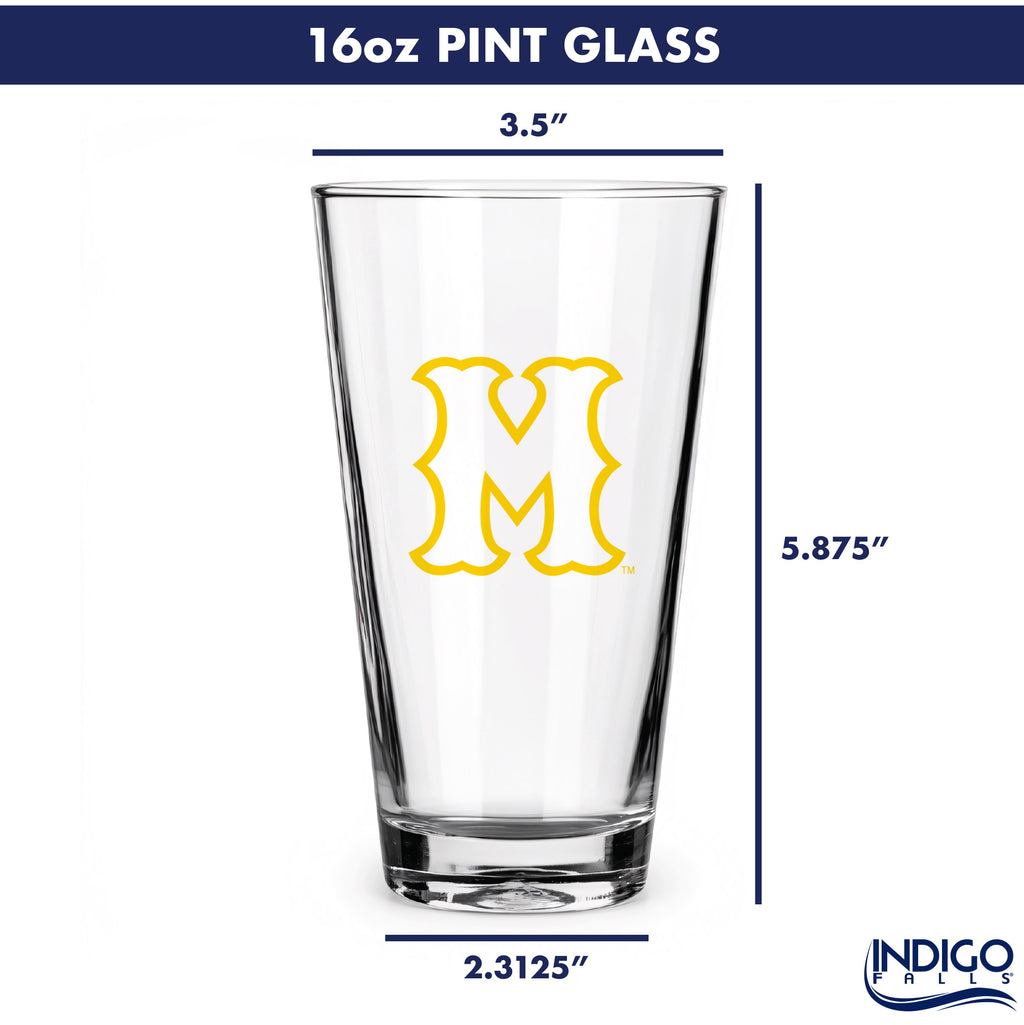 Set of 2 Missouri Tigers College Vault Sketch 16oz Pints