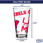 16oz Ole Miss Rebels College Vault Medley Pint 2 Pack