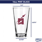 Set of 2 Mississippi State Bulldogs College Vault Sketch 16oz Pints