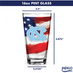Set of 2 North Carolina Tar Heels 16oz Americana Pints