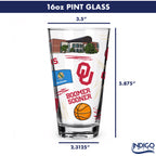 Set of 2 Oklahoma Sooners Local 16oz Pints