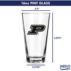 Set of 2 Purdue Boilermakers College Vault Sketch 16oz Pints