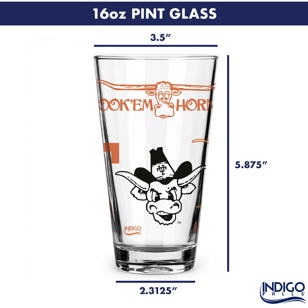 16oz Texas Longhorns College Vault Medley Pint 2 Pack