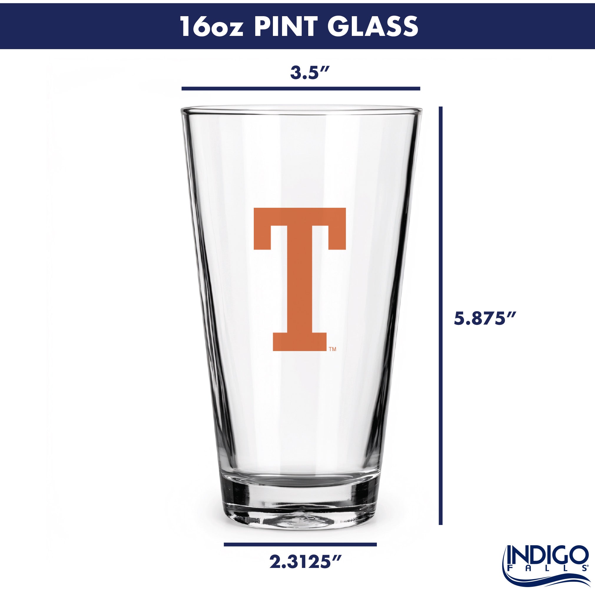 Set of 2 Texas Longhorns College Vault Sketch 16oz Pints
