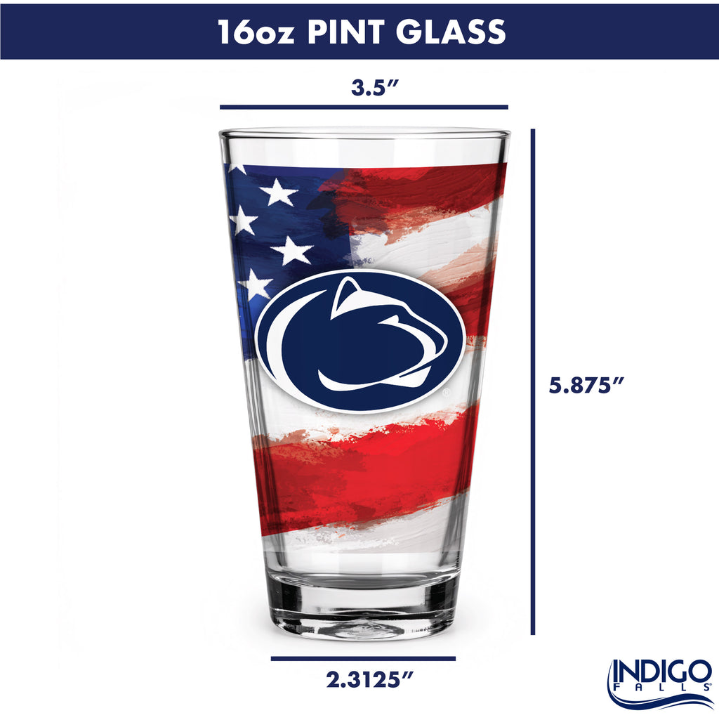 Set of 2 Penn State Nittany Lions 16oz Americana Pints