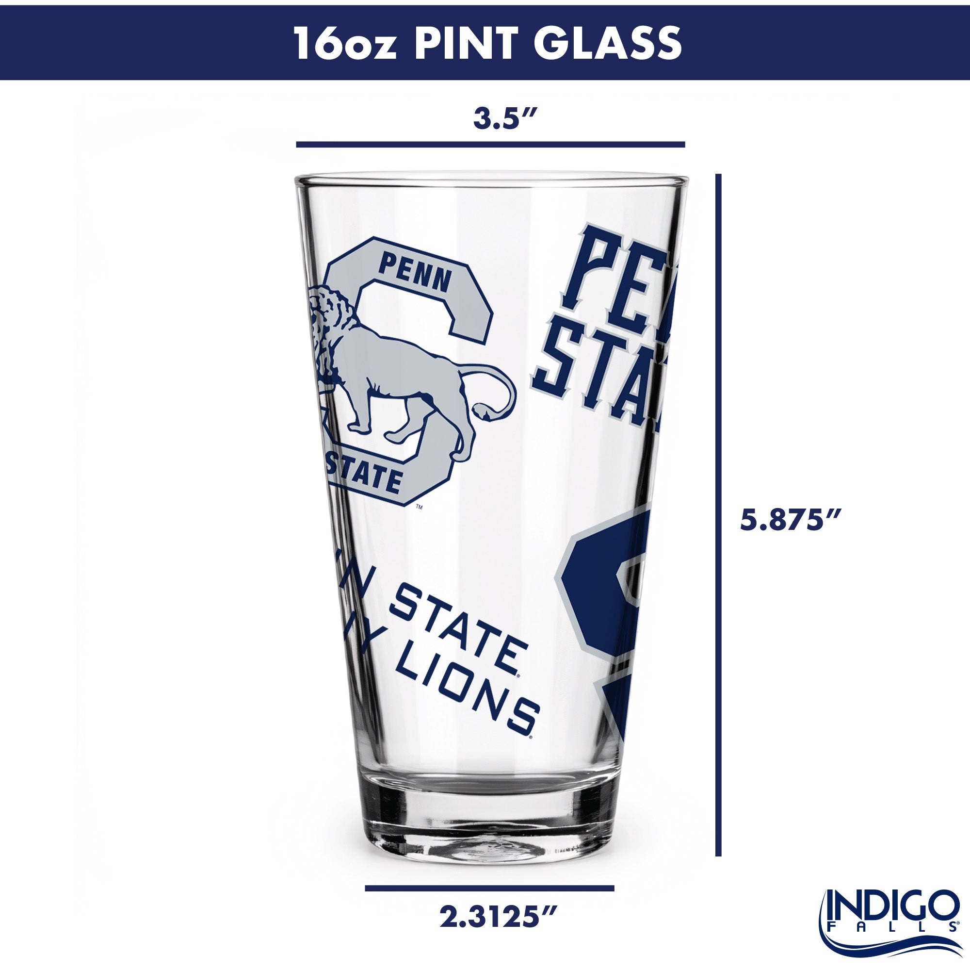 16oz Penn State Nittany Lions College Vault Medley Pint 2 Pack