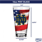 Set of 2 Notre Dame Fighting Irish 16oz Americana Pints