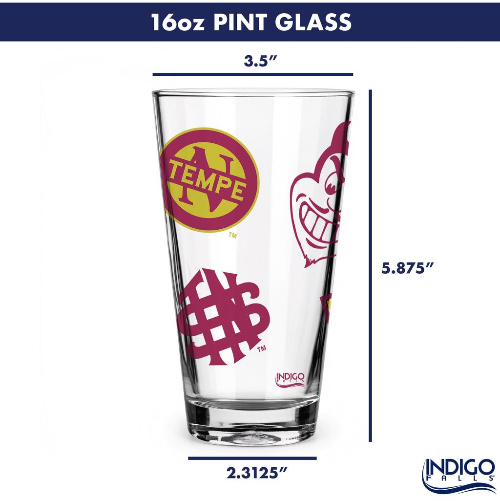 16oz Arizona State Sun Devils College Vault Medley Pint 2 Pack