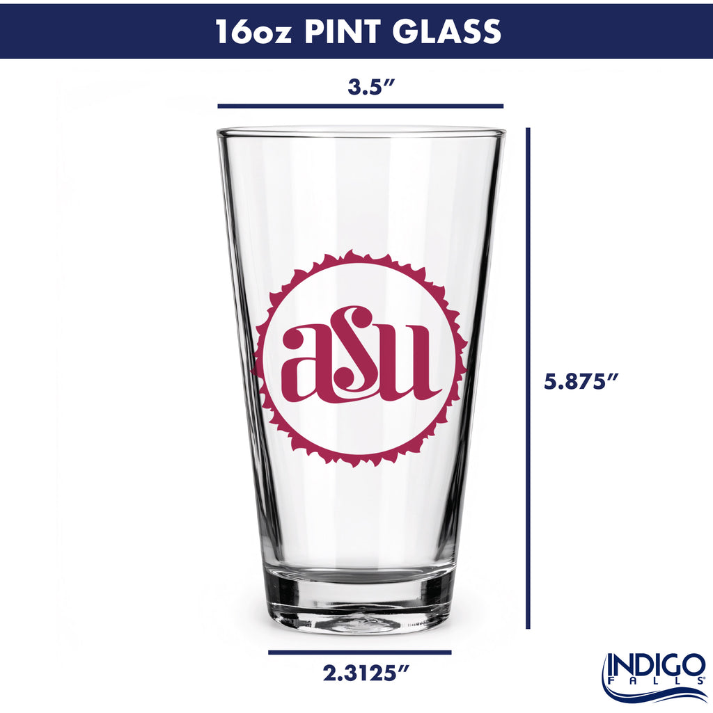 Set of 2 Arizona State Sun Devils College Vault Sketch 16oz Pints