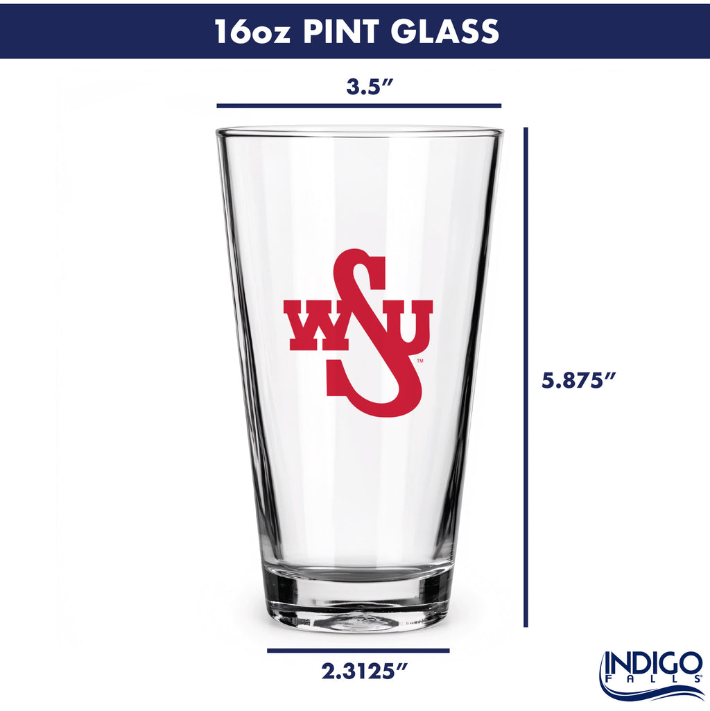 Set of 2 Washington State Cougars College Vault Sketch 16oz Pints