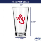 Set of 2 Washington State Cougars College Vault Sketch 16oz Pints