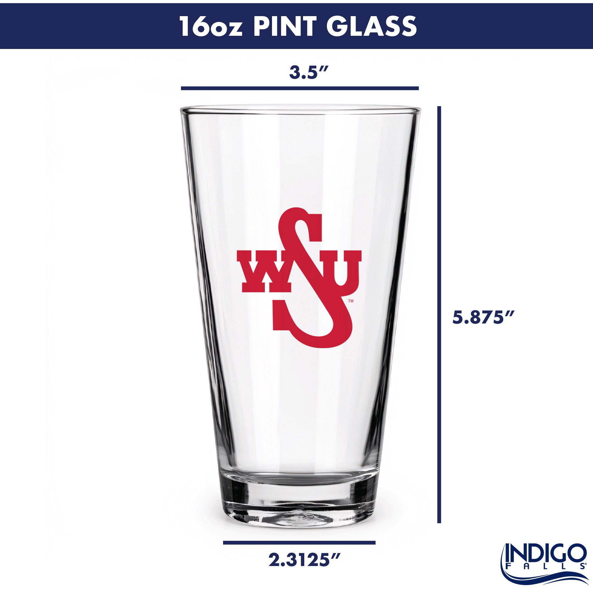 Set of 2 Washington State Cougars College Vault Sketch 16oz Pints