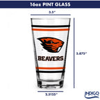 Set of 2 Oregon State Beavers 16oz Ring Pints