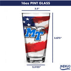 Set of 2 Middle Tennessee Blue Raiders 16oz Americana Pints