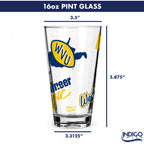 16oz West Virginia Mountaineers College Vault Medley Pint 2 Pack