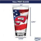 Set of 2 Western Kentucky Hilltoppers 16oz Americana Pints