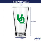 Set of 2 Oregon Ducks College Vault Sketch 16oz Pints