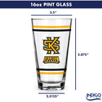 Set of 2 Kennesaw State Owls 16oz Ring Pints