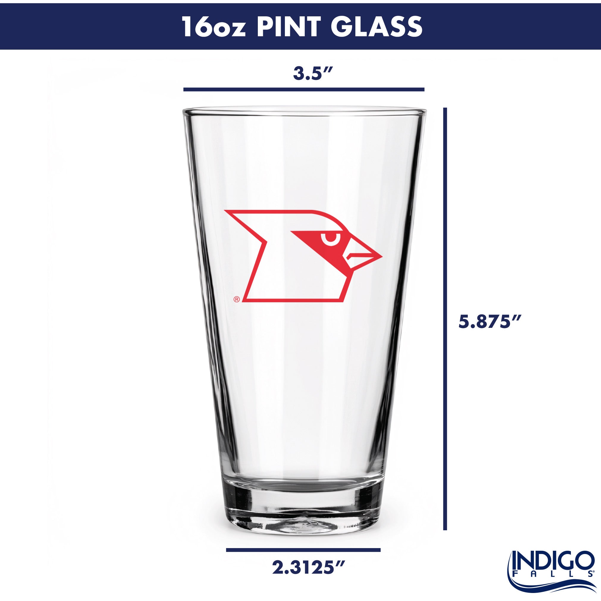 Set of 2 Louisville Cardinals College Vault Sketch 16oz Pints