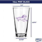 Set of 2 TCU Horned Frogs College Vault Sketch 16oz Pints