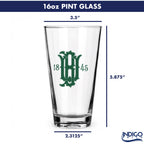 Set of 2 Baylor Bears College Vault Sketch 16oz Pints