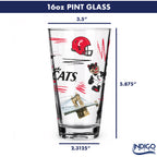 Set of 2 Cincinnati Bearcats Local 16oz Pints