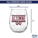 Set of 2 Mississippi State Bulldogs Alumni 15oz Stemless