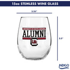 Set of 2 South Carolina Gamecocks Alumni 15oz Stemless