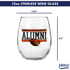 Set of 2 Oregon State Beavers Alumni 15oz Stemless