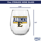 Set of 2 East Tennessee Buccaneers Alumni 15oz Stemless