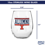 Set of 2 Illinois Fighting Illini Alumni 15oz Stemless