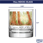 14oz Sequoia National Park 2-Pack Rock Glass Set by Laura Wilcox